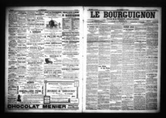 3 vues - Le Bourguignon : journal de la démocratie radicale-socialiste, n° 192, dimanche 20 août 1905 (ouvre la visionneuse)