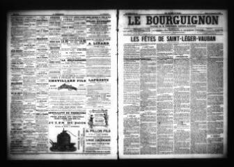 3 vues - Le Bourguignon : journal de la démocratie radicale-socialiste, n° 210, mardi 12 septembre 1905 (ouvre la visionneuse)