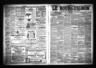 3 vues - Le Bourguignon : journal de la démocratie radicale-socialiste, n° 224, jeudi 28 septembre 1905 (ouvre la visionneuse)