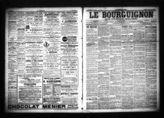 3 vues - Le Bourguignon : journal de la démocratie radicale-socialiste, n° 244, samedi 21 octobre 1905 (ouvre la visionneuse)