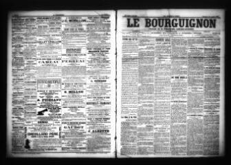 3 vues - Le Bourguignon : journal de la démocratie radicale-socialiste, n° 245, dimanche 22 octobre 1905 (ouvre la visionneuse)