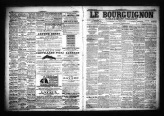 3 vues - Le Bourguignon : journal de la démocratie radicale-socialiste, n° 249, vendredi 27 octobre 1905 (ouvre la visionneuse)