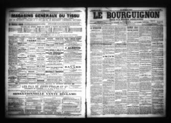 3 vues - Le Bourguignon : journal de la démocratie radicale-socialiste, n° 267, samedi 18 novembre 1905 (ouvre la visionneuse)