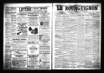 3 vues - Le Bourguignon : journal de la démocratie radicale-socialiste, n° 22, samedi 27 janvier 1906 (ouvre la visionneuse)