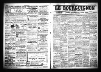 3 vues - Le Bourguignon : journal de la démocratie radicale-socialiste, n° 23, dimanche 28 janvier 1906 (ouvre la visionneuse)