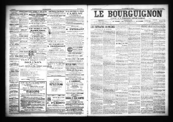 3 vues - Le Bourguignon : journal de la démocratie radicale-socialiste, n° 46, samedi 24 février 1906 (ouvre la visionneuse)