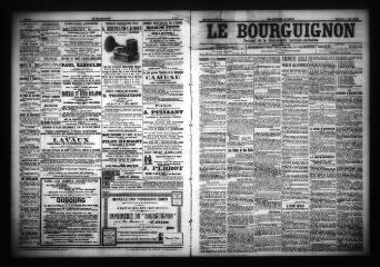 3 vues - Le Bourguignon : journal de la démocratie radicale-socialiste, n° 53, dimanche 4 mars 1906 (ouvre la visionneuse)