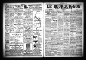 3 vues - Le Bourguignon : journal de la démocratie radicale-socialiste, n° 73, mercredi 28 mars 1906 (ouvre la visionneuse)