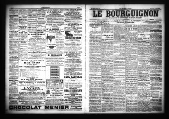 3 vues - Le Bourguignon : journal de la démocratie radicale-socialiste, n° 79, mercredi 4 avril 1906 (ouvre la visionneuse)