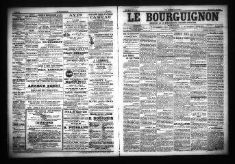 3 vues - Le Bourguignon : journal de la démocratie radicale-socialiste, n° 82, samedi 7 avril 1906 (ouvre la visionneuse)