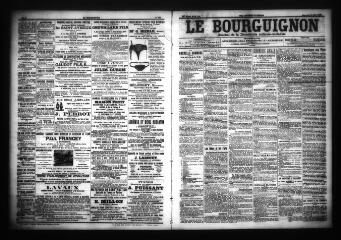 3 vues - Le Bourguignon : journal de la démocratie radicale-socialiste, n° 120, mercredi 23 mai 1906 (ouvre la visionneuse)