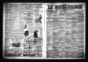 3 vues - Le Bourguignon : journal de la démocratie radicale-socialiste, n° 161, jeudi 12 juillet 1906 (ouvre la visionneuse)