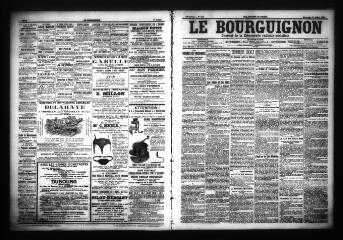 3 vues - Le Bourguignon : journal de la démocratie radicale-socialiste, n° 165, mercredi 18 juillet 1906 (ouvre la visionneuse)