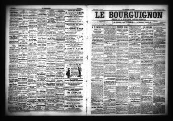 3 vues - Le Bourguignon : journal de la démocratie radicale-socialiste, n° 240, mardi 16 octobre 1906 (ouvre la visionneuse)