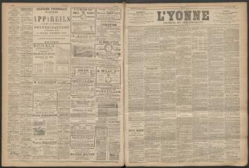 3 vues - L\'Yonne : journal du département, n° 71, jeudi 16 juin 1887 (ouvre la visionneuse)