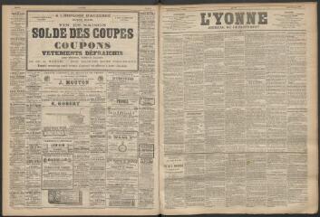 3 vues - L\'Yonne : journal du département, n° 76, mardi 28 juin 1887 (ouvre la visionneuse)
