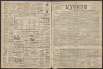 3 vues - L\'Yonne : journal du département, n° 78, samedi 2 juillet 1887 (ouvre la visionneuse)
