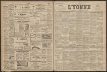 3 vues - L\'Yonne : journal du département, n° 2, jeudi 5 janvier 1888 (ouvre la visionneuse)