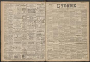 3 vues - L\'Yonne : journal du département, n° 8, jeudi 19 janvier 1888 (ouvre la visionneuse)