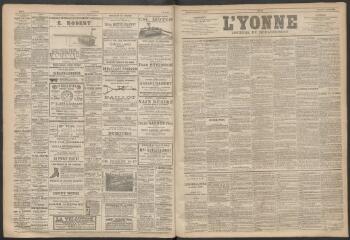 3 vues - L\'Yonne : journal du département, n° 42, samedi 7 avril 1888 (ouvre la visionneuse)