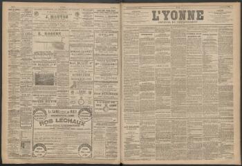 3 vues - L\'Yonne : journal du département, n° 53, jeudi 3 mai 1888 (ouvre la visionneuse)