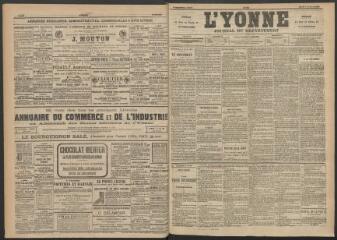 3 vues - L\'Yonne : journal du département, n° 28, mardi 4 février 1890 (ouvre la visionneuse)