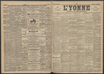 3 vues - L\'Yonne : journal du département, n° 37, vendredi 14 février 1890 (ouvre la visionneuse)
