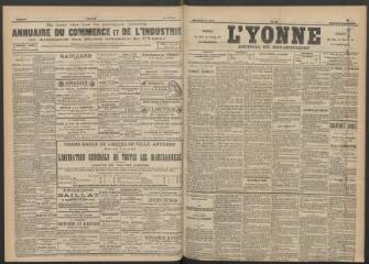 3 vues - L\'Yonne : journal du département, n° 38, samedi 15 février 1890 (ouvre la visionneuse)