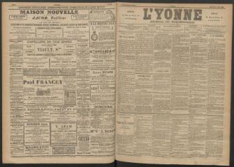 3 vues - L\'Yonne : journal du département, n° 104, mercredi 7 mai 1890 (ouvre la visionneuse)