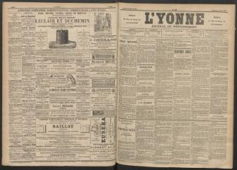 3 vues - L\'Yonne : journal du département, n° 128, vendredi 6 juin 1890 (ouvre la visionneuse)