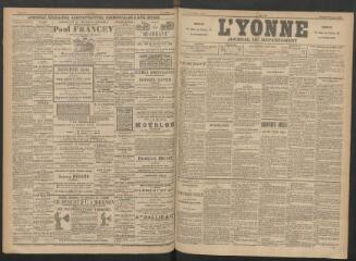 3 vues - L\'Yonne : journal du département, n° 135, samedi 14 juin 1890 (ouvre la visionneuse)