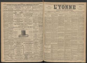3 vues - L\'Yonne : journal du département, n° 142, lundi 23 juin 1890 (ouvre la visionneuse)