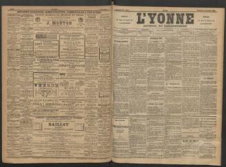 3 vues - L\'Yonne : journal du département, n° 203, vendredi 5 septembre 1890 (ouvre la visionneuse)