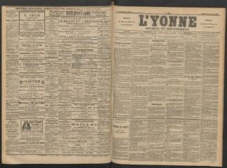3 vues - L\'Yonne : journal du département, n° 206, mardi 9 septembre 1890 (ouvre la visionneuse)