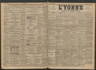 3 vues - L\'Yonne : journal du département, n° 208, jeudi 11 septembre 1890 (ouvre la visionneuse)