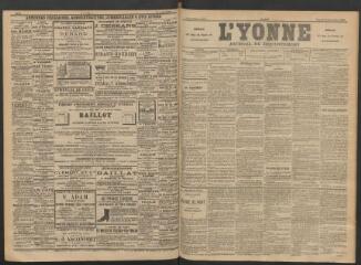 3 vues - L\'Yonne : journal du département, n° 209, samedi 13 septembre 1890 (ouvre la visionneuse)