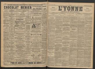 3 vues - L\'Yonne : journal du département, n° 211, mardi 16 septembre 1890 (ouvre la visionneuse)