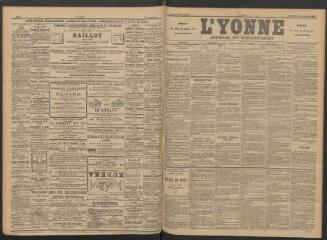 3 vues - L\'Yonne : journal du département, n° 214, vendredi 19 septembre 1890 (ouvre la visionneuse)
