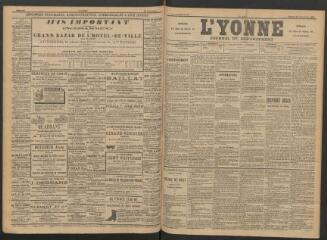 3 vues - L\'Yonne : journal du département, n° 215, samedi 20 septembre 1890 (ouvre la visionneuse)