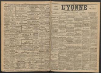 3 vues - L\'Yonne : journal du département, n° 218, mercredi 24 septembre 1890 (ouvre la visionneuse)