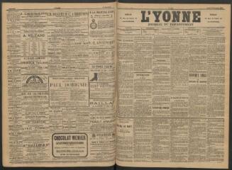 3 vues - L\'Yonne : journal du département, n° 254, jeudi 6 novembre 1890 (ouvre la visionneuse)