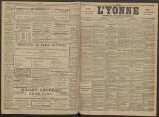 3 vues - L\'Yonne : journal du département, n° 268, samedi 22 novembre 1890 (ouvre la visionneuse)