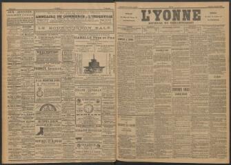 3 vues - L\'Yonne : journal du département, n° 6, jeudi 8 janvier 1891 (ouvre la visionneuse)