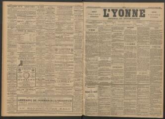3 vues - L\'Yonne : journal du département, n° 11, mercredi 14 janvier 1891 (ouvre la visionneuse)
