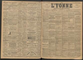 3 vues - L\'Yonne : journal du département, n° 104, mercredi 6 mai 1891 (ouvre la visionneuse)
