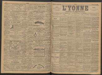 3 vues - L\'Yonne : journal du département, n° 193, lundi 24 août 1891 (ouvre la visionneuse)