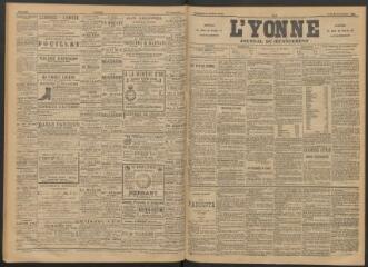 3 vues - L\'Yonne : journal du département, n° 220, jeudi 24 septembre 1891 (ouvre la visionneuse)