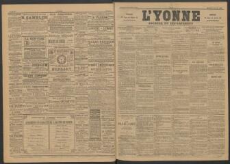 3 vues - L\'Yonne : journal du département, n° 7, samedi 9 janvier 1892 (ouvre la visionneuse)