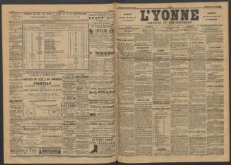 3 vues - L\'Yonne : journal du département, n° 99, vendredi 29 avril 1892 (ouvre la visionneuse)