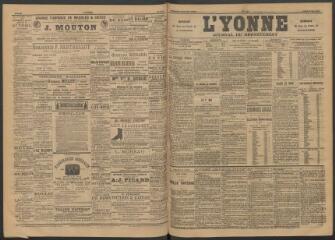 3 vues - L\'Yonne : journal du département, n° 101, lundi 2 mai 1892 (ouvre la visionneuse)
